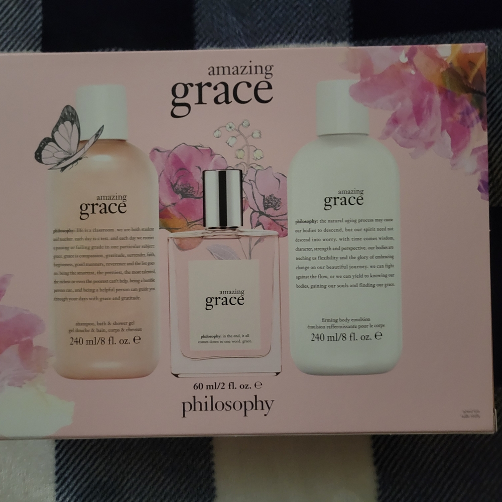 Philosophy Amazing Grace Body Wash Set - Pink and White